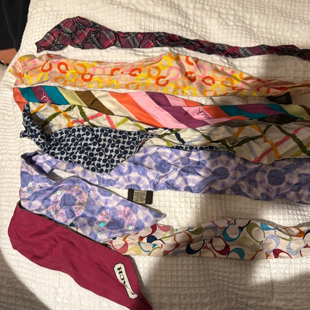 6 coach silk ribbons